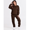 image:imageANRABESS Womens Lounge Set Sweatsuits for Women Fall 2 Piece Jogger PantsDrek Coffee