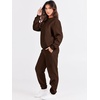 image:imageANRABESS Womens Lounge Set Sweatsuits for Women Fall 2 Piece Jogger PantsDrek Coffee
