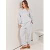 image:imageANRABESS Womens Lounge Set Sweatsuits for Women Fall 2 Piece Jogger PantsGrey