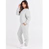 image:imageANRABESS Womens Lounge Set Sweatsuits for Women Fall 2 Piece Jogger PantsGrey
