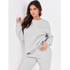 image:imageANRABESS Womens Lounge Set Sweatsuits for Women Fall 2 Piece Jogger PantsGrey