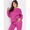 image:imageANRABESS Womens Lounge Set Sweatsuits for Women Fall 2 Piece Jogger PantsHot Pink