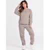 image:imageANRABESS Womens Lounge Set Sweatsuits for Women Fall 2 Piece Jogger PantsLight Khaki