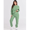 image:imageANRABESS Womens Lounge Set Sweatsuits for Women Fall 2 Piece Jogger PantsMint Green