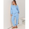 image:imageANRABESS Womens Lounge Set Sweatsuits for Women Fall 2 Piece Jogger PantsSky