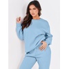 image:imageANRABESS Womens Lounge Set Sweatsuits for Women Fall 2 Piece Jogger PantsSky