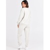 image:imageANRABESS Womens Lounge Set Sweatsuits for Women Fall 2 Piece Jogger PantsWhite