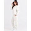 image:imageANRABESS Womens Lounge Set Sweatsuits for Women Fall 2 Piece Jogger PantsWhite
