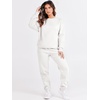 image:imageANRABESS Womens Lounge Set Sweatsuits for Women Fall 2 Piece Jogger PantsWhite