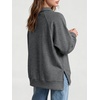 image:imageANRABESS Womens Oversized Button Up Henley SweatshirtsGrey