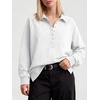 image:imageANRABESS Womens Oversized Button Up Henley SweatshirtsLight Grey