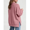 image:imageANRABESS Womens Oversized Button Up Henley SweatshirtsPink