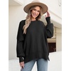 image:imageANRABESS Womens Oversized Knit Sweaters 2026 Fall OutfitsBlack