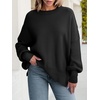 image:imageANRABESS Womens Oversized Knit Sweaters 2026 Fall OutfitsBlack