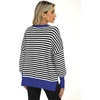 image:imageANRABESS Womens Oversized Knit Sweaters 2026 Fall OutfitsBlack White