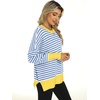 image:imageANRABESS Womens Oversized Knit Sweaters 2026 Fall OutfitsBlue White