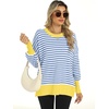 image:imageANRABESS Womens Oversized Knit Sweaters 2026 Fall OutfitsBlue White