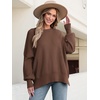 image:imageANRABESS Womens Oversized Knit Sweaters 2026 Fall OutfitsCoffee