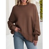 image:imageANRABESS Womens Oversized Knit Sweaters 2026 Fall OutfitsCoffee
