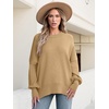 image:imageANRABESS Womens Oversized Knit Sweaters 2026 Fall OutfitsDeep Apricot