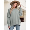 image:imageANRABESS Womens Oversized Knit Sweaters 2026 Fall OutfitsGray