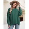 image:imageANRABESS Womens Oversized Knit Sweaters 2026 Fall OutfitsOpal Green