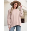 image:imageANRABESS Womens Oversized Knit Sweaters 2026 Fall OutfitsPink