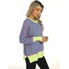 image:imageANRABESS Womens Oversized Knit Sweaters 2026 Fall OutfitsPink Green