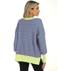 image:imageANRABESS Womens Oversized Knit Sweaters 2026 Fall OutfitsPink Green