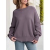 image:imageANRABESS Womens Oversized Knit Sweaters 2026 Fall OutfitsPurple
