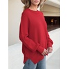 image:imageANRABESS Womens Oversized Knit Sweaters 2026 Fall OutfitsRed