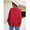 image:imageANRABESS Womens Oversized Knit Sweaters 2026 Fall OutfitsRed