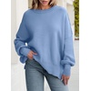image:imageANRABESS Womens Oversized Knit Sweaters 2026 Fall OutfitsSmoky Blue