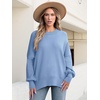 image:imageANRABESS Womens Oversized Knit Sweaters 2026 Fall OutfitsSmoky Blue