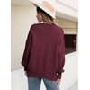 image:imageANRABESS Womens Oversized Knit Sweaters 2026 Fall OutfitsWine Red