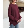 image:imageANRABESS Womens Oversized Knit Sweaters 2026 Fall OutfitsWine Red
