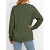 image:imageANRABESS Womens V Neck Long Sleeve SweatshirtsArmy Green