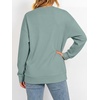 image:imageANRABESS Womens V Neck Long Sleeve SweatshirtsMint Green