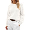 image:imageANRABESS Oversized Sweaters for Women Fall Wool Blend PulloverWhite