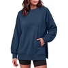 image:imageANRABESS Oversized Sweatshirt for Women Fleece Fall OutfitsNavy Blue