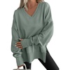 image:imageANRABESS Sweatshirt for Women Fall Oversized Fleece PulloverSage Green